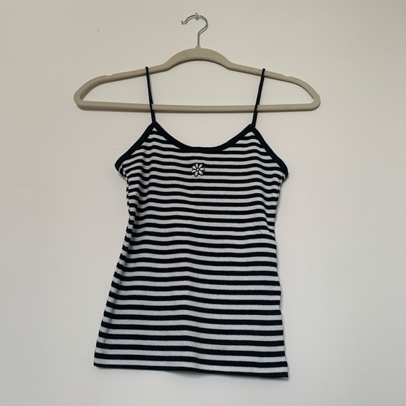 TWO FOR ONE BUNDLE- Top shop striped tank top and a blue crop top. - Picture 4 of 9